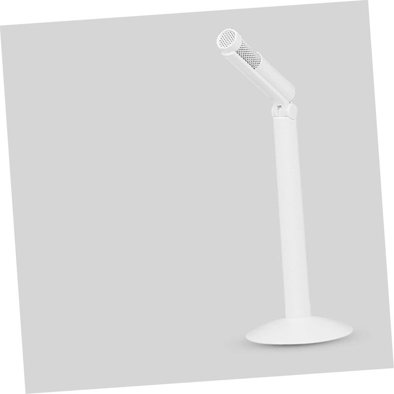 Foldable Condenser Microphone For Recording Streaming Podcasting With Rotatable Sound Head Portable Desktop Stand White - Image 4