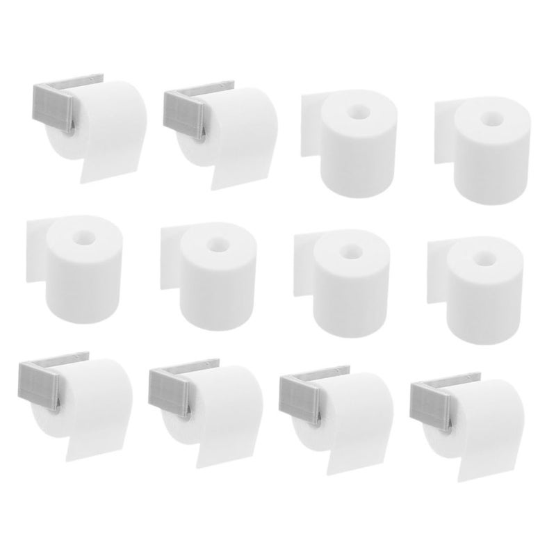 Miniature Dollhouse Tissue Paper Holder Realistic Design Easy Assembly Bathroom Accessory - Image 2