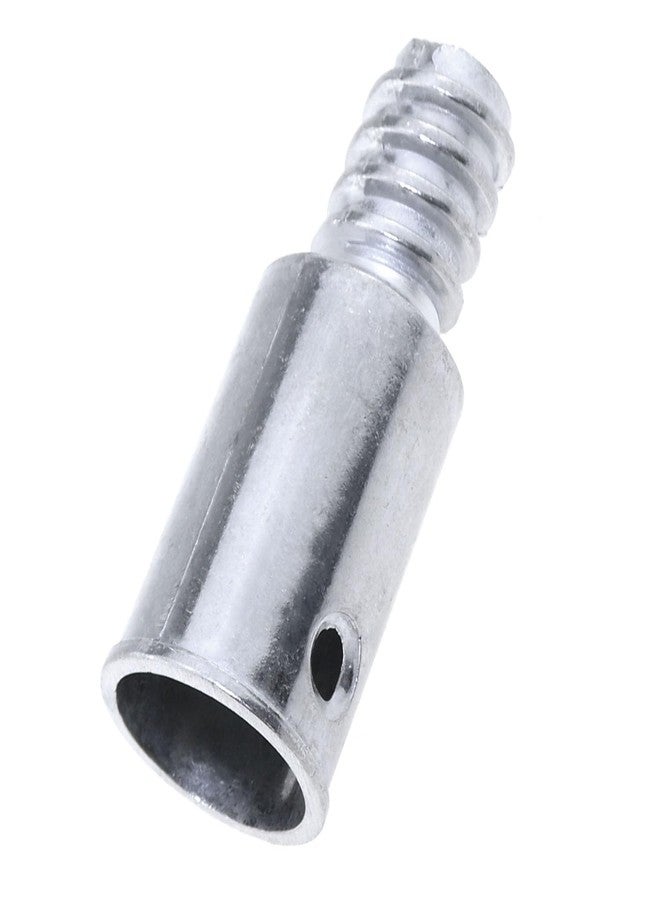 MEETOOT مجموعة إصلاح بديلة للطرف الملولب من MEETOOT، قطعتان، 0.85 بوصة/22 مم، مقبض معدني، قضيب تمديد، محول طرف، فرشاة فضية، تركيب ملولب لقضيب خطاف القارب، فرشاة طلاء، منفضة، وفرشاة سطح السفينة - Image 4