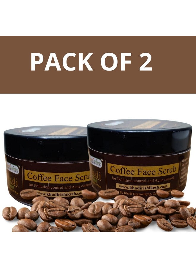 Khadi Rishikesh Coffee Face Scrub for Women & Men for Brightening & Dark Circle for men and women (Pack of 2) - Image 2