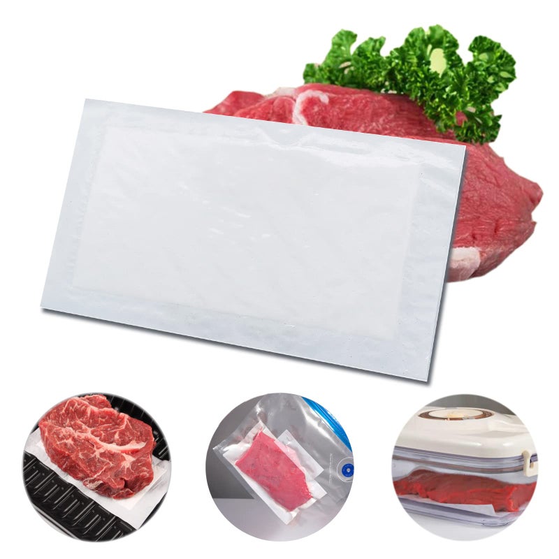 RIKICACA RIKICACA Meat Absorbent Pads 4x7 inch Dri Lock 60 GramsWhite Meat Soaker Pads for Vacuum Sealer Bags 80pcs