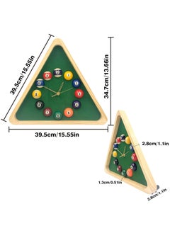 AARTI BILLIARD ACCESSORIES AARTI BILLIARD ACCESSORIES ABA Snooker Billiards Clock Triangle Wooden Frame  - Image 5