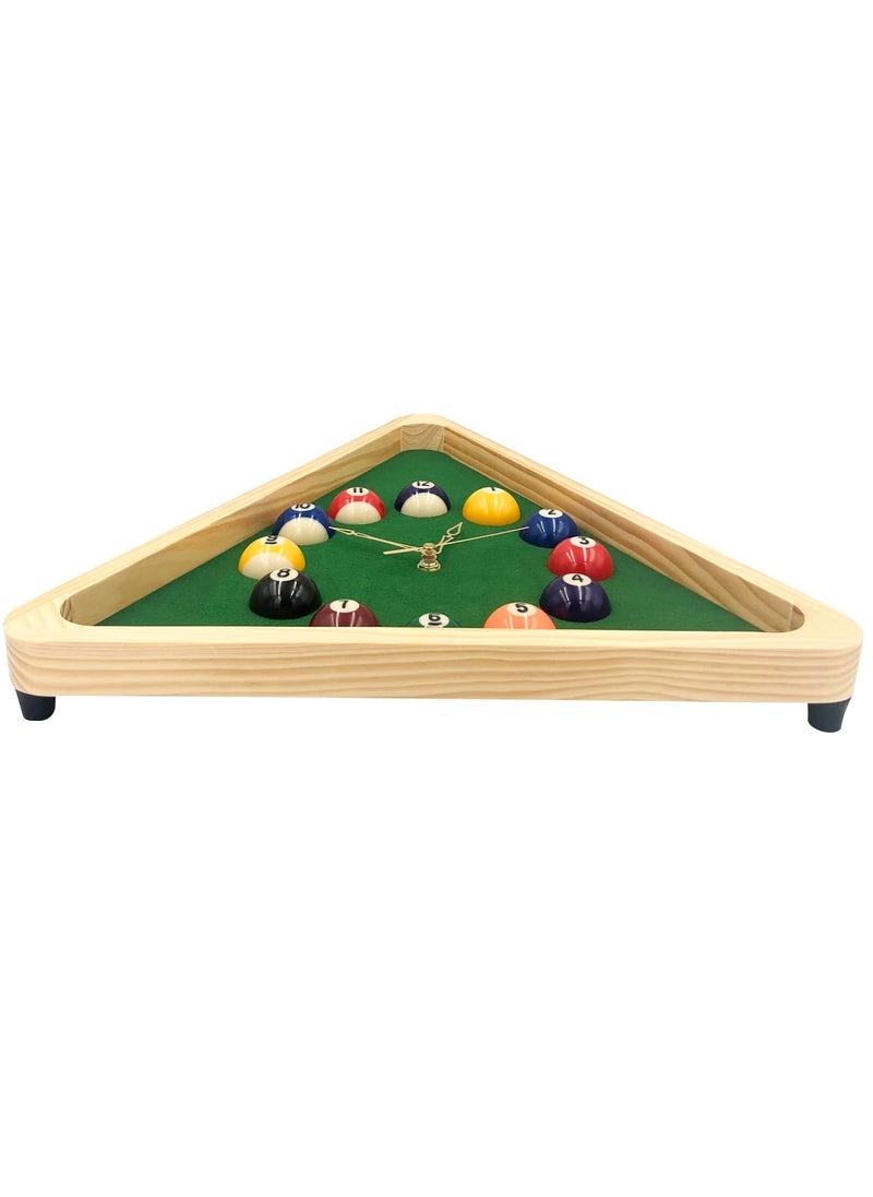 AARTI BILLIARD ACCESSORIES - AARTI BILLIARD ACCESSORIES ABA Snooker Billiards Clock Triangle Wooden Frame - Image 1
