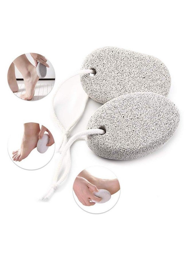 Talora Foot Scrubber Dead Skin Remover Stone Natural Pedicure Tool for Men and Women (Pack_of_1, White) - Image 2