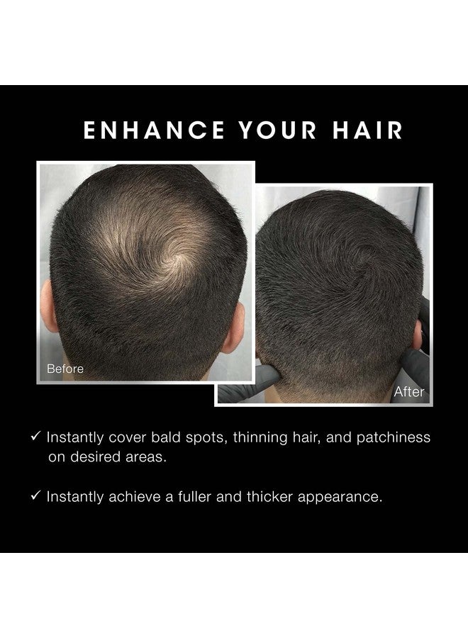Pacinos Hair Fibers (Black) Thickening Fibers Achieve Fuller Appearance By Concealing Thinning Hair & Bald Spots Includes Applicator Pump Nozzle - Image 3