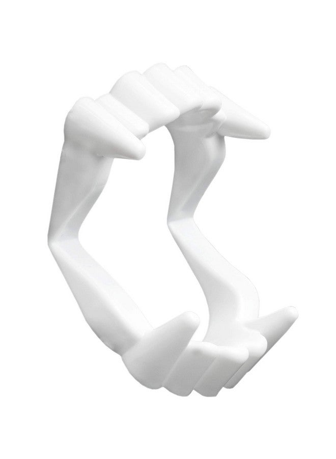 Skeleteen White Teeth Vampire Fangs - Sharp Dracula Monster Teeth for Halloween, Party Favors and Supplies - 12 Pack - Image 2