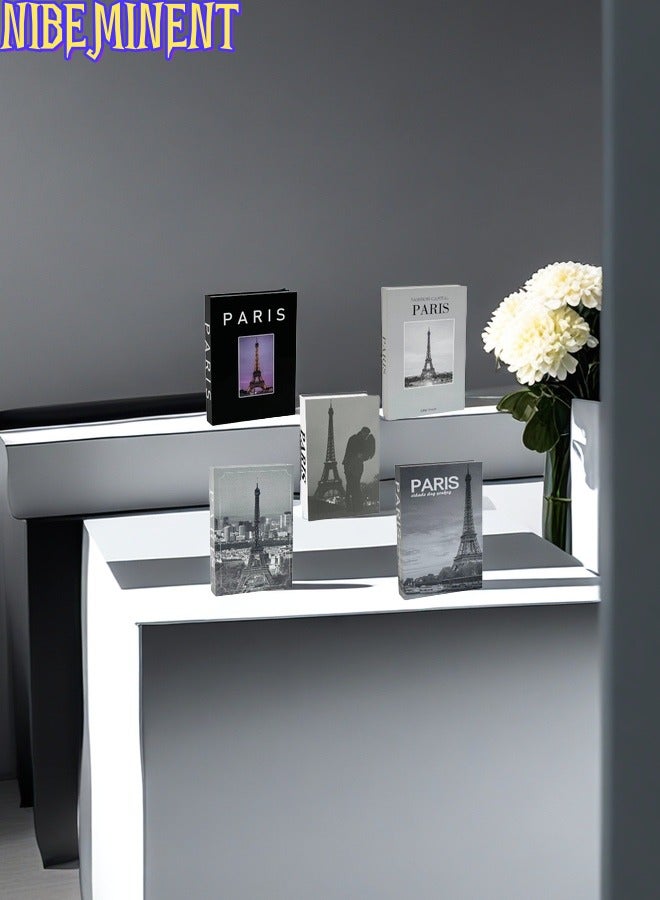 NIBEMINENT 5 Pieces Decorative Books, Faux Books with Hidden Storage, Decorative Books for Bookshelf Coffee Table, Decorative Book Boxes, Hollow Fake Books for Living Room - Image 3