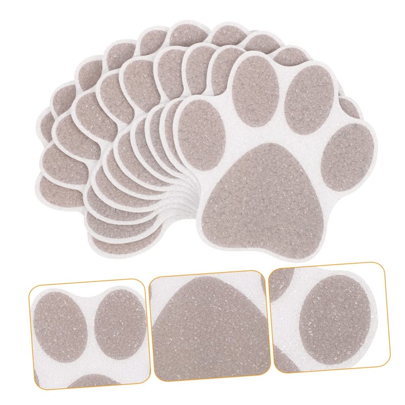 10 Pcs Bathtub Stickers Non Slip Decorative Paw Floor Wall Decals For Safety - Image 3