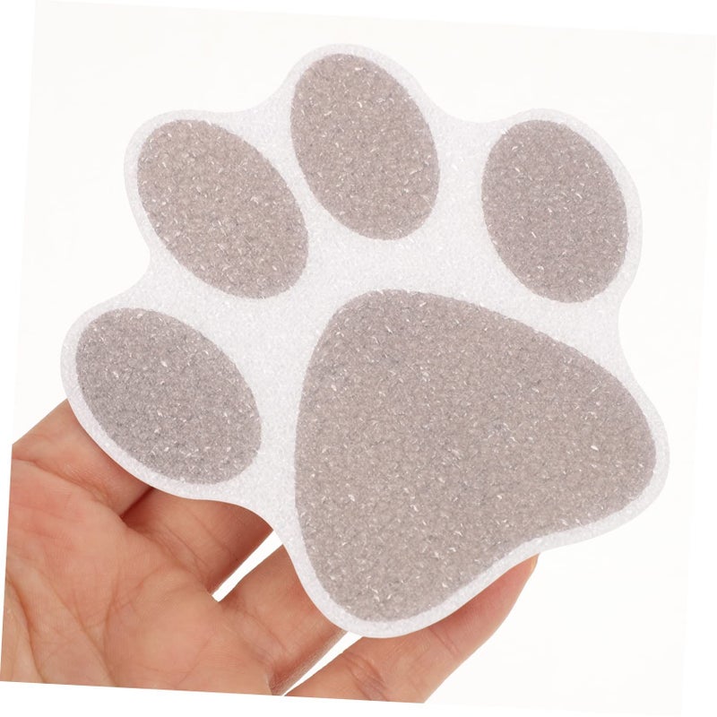 10 Pcs Bathtub Stickers Non Slip Decorative Paw Floor Wall Decals For Safety - Image 4