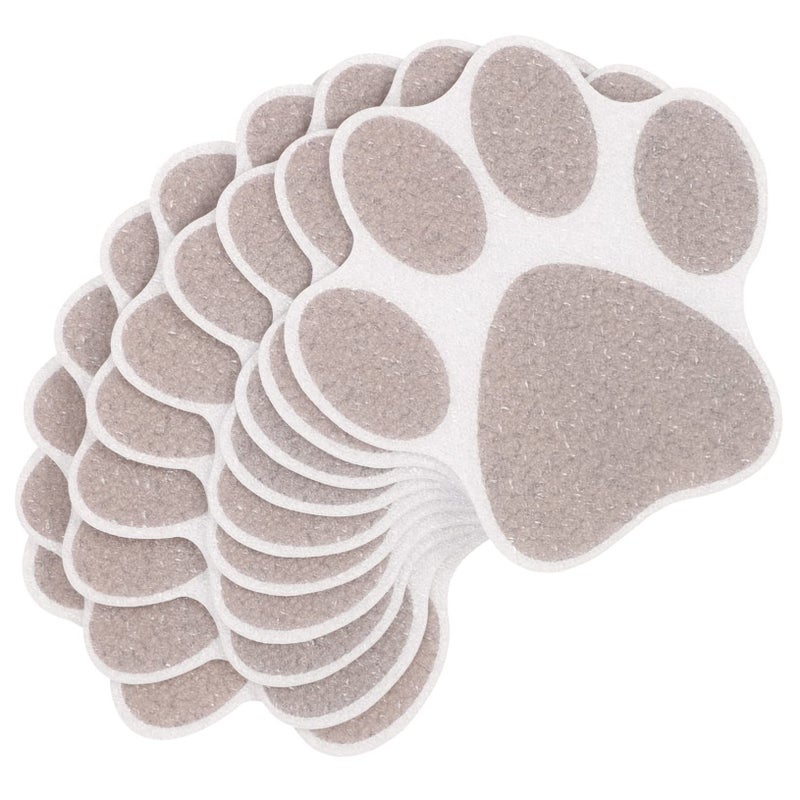 10 Pcs Bathtub Stickers Non Slip Decorative Paw Floor Wall Decals For Safety - Image 2