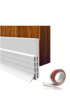 Generic Door Seal Strip for Blocking Bugs, Air, Dust - Self Adhesive, Silicone Door Draft Stoppers for Bottom of Door - Soundproof, Weather Stripping - Under the Door Draft Guard - 1 Meter -White  - Image 3