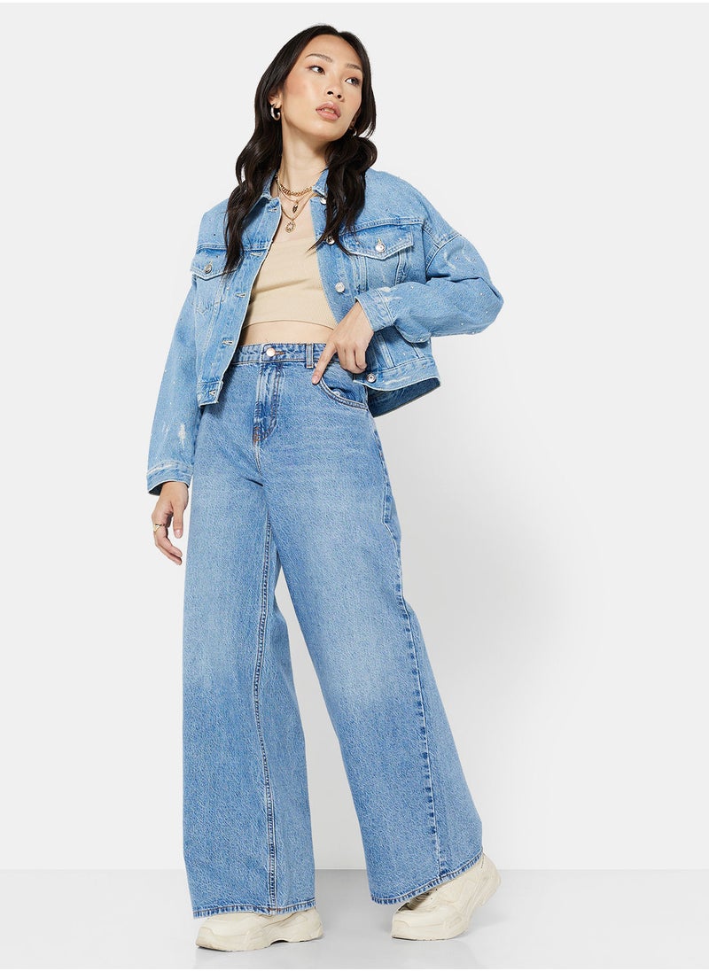 ONLY - Vela High Waist Wide Leg Jeans - Image 1