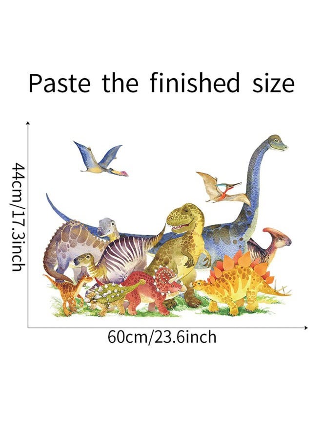 Runtoo Dinosaur Wall Decals for Boys Room Jurassic World Wall Art Stickers Kids Baby Nursery Wall Decor - Image 4