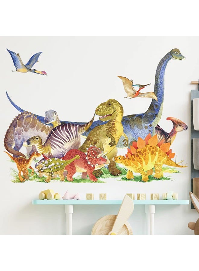 Runtoo Dinosaur Wall Decals for Boys Room Jurassic World Wall Art Stickers Kids Baby Nursery Wall Decor - Image 3