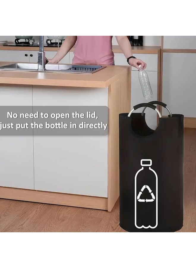 Large Extra Large Storage Bottle Box Suitable For 5 People Multipurpose Clothes Basket Kitchen Storage Shelf Basket Black - Image 1