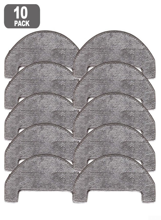 CRIDENG 10pcs Mop Cloths For Uninell UR3 Robot Vacuum Cleaner Accessories, Washable Reusable Microfiber Mop Pads, Robot Vacuum Cleaning Cloth - Image 5
