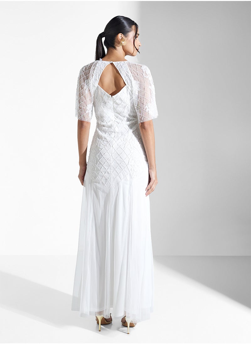 Amelia Rose - V-Neck Maxi Dress - Image 1