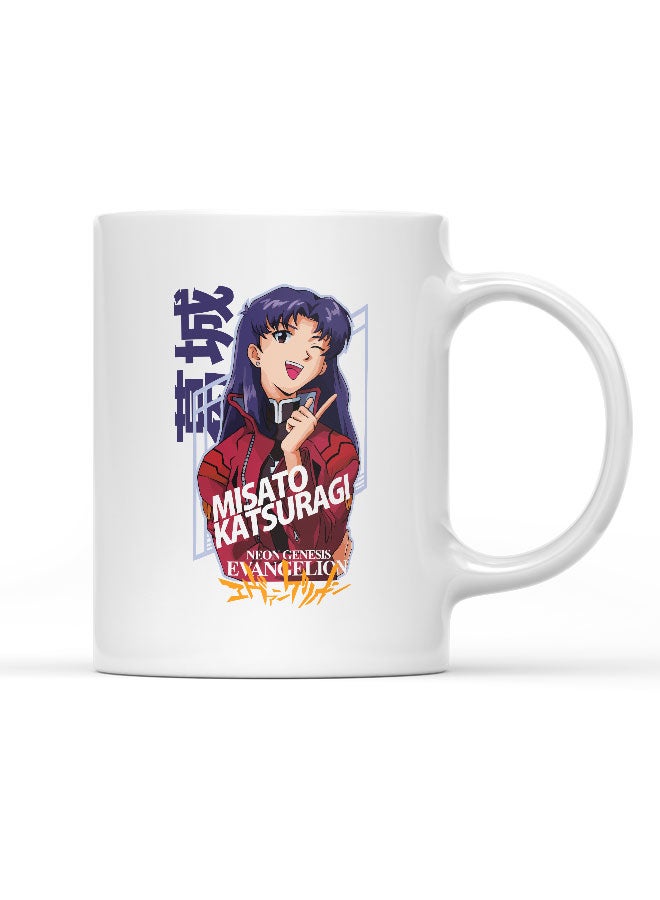 LIT Neon Genesis Evangelion Mug Neon Genesis Evangelion Mug for Coffee Misato Katsuragi Gift Mug Cute Anime Character Anime Character Fan- - Image 1