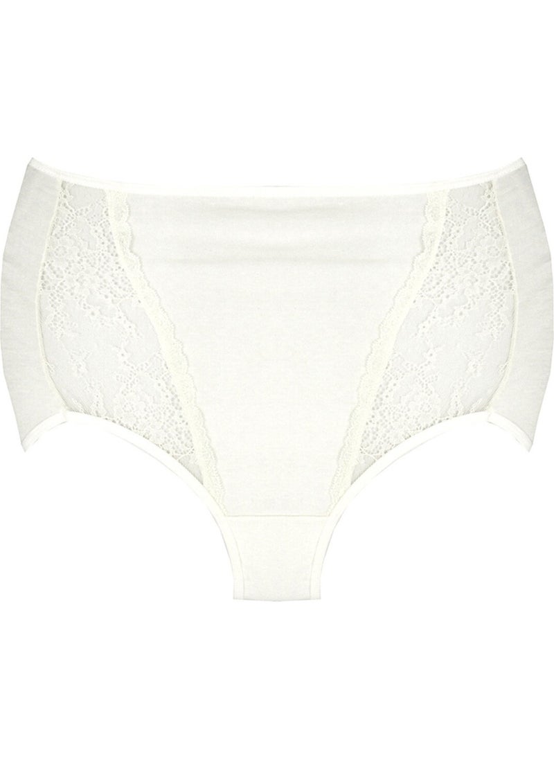 Magic Form 680 Laced Yüksel Waist Briefs-Ecru  - Image 2