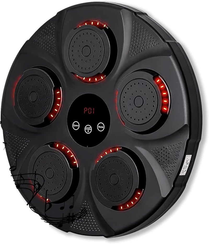 Drumstone (𝟏𝟖 𝐘𝐞𝐚𝐫𝐬 𝐰𝐚𝐫𝐫𝐚𝐧𝐭𝐲) Smart Music Boxing Machine with LED, Wall Mounted Target Boxing Training Equipment with Bluetooth, Wall Training Punching Pads for Kid Home Gym Workouts - Image 1
