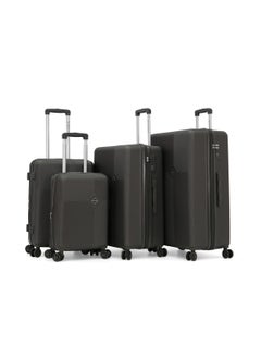 Giordano Hardside Luggage Trolley Bag 4 Pieces Set,Grey (S-20,M-24,L-28,XL-32)