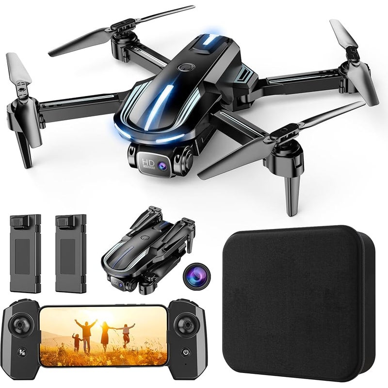 Pallton Drone with Camera 1080P HD FPV Foldable Mini Drone for Beginners Kids Adults, Drone with One Key Take Off/Landing, Gesture Selfie, Altitude Hold, 3D Flip, Easy to Fly, 2 Batteries, Toys for Boys Girls - Image 1