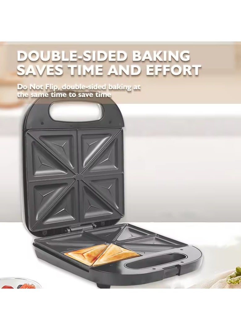 Generic - High Quality Electric 1400W Breakfast Sandwich Maker With Indicator Lights With NonStick Surface Home Use Sandwich Maker - Image 1
