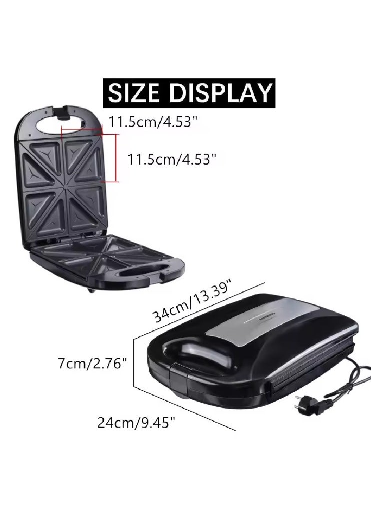 Generic - High Quality Electric 1400W Breakfast Sandwich Maker With Indicator Lights With NonStick Surface Home Use Sandwich Maker - Image 1