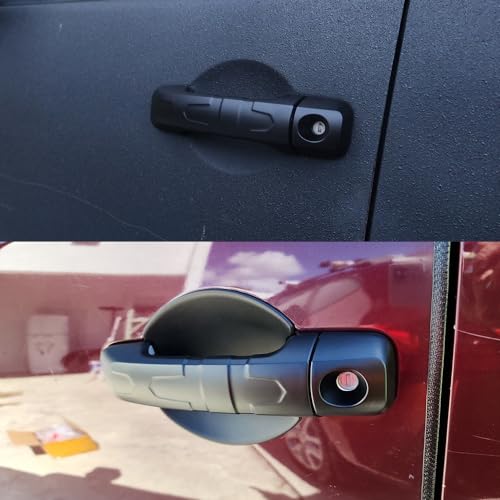 Yipmotiv 4pcs Black Car Exterior Door Handle Cover for Toyota FJ Cruiser XJ10 TRD Off Road 2007 2008-2019 2020 2021 2022, Side Body Door Trim - Image 5