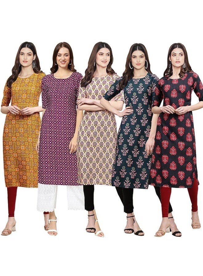 Pinkmint store Women Kurta (pack of 5) 2XL - Image 1