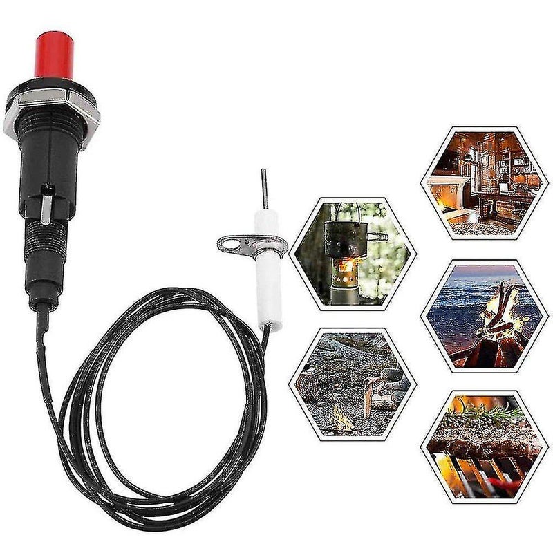 Electric Grill Lighter Electric Ignition Push Button Igniter Professional Spark Igniter Made Of Pp Plastic With 1m Cable - Image 1