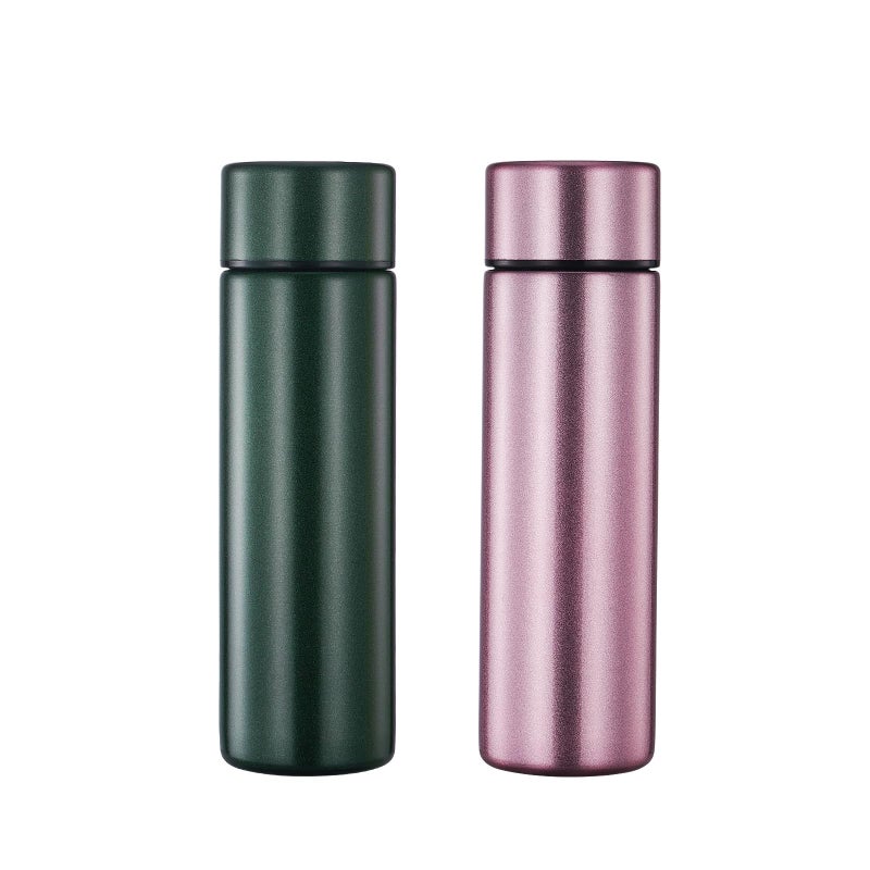 Pack of 2 Cute Thermos Water Bottle  5 Oz Mini Insulated Stainless Steel Bottle  Keeps Cold for 12 hours Hot for 6 hours Perfect for Purse or Kids Lunch Bag