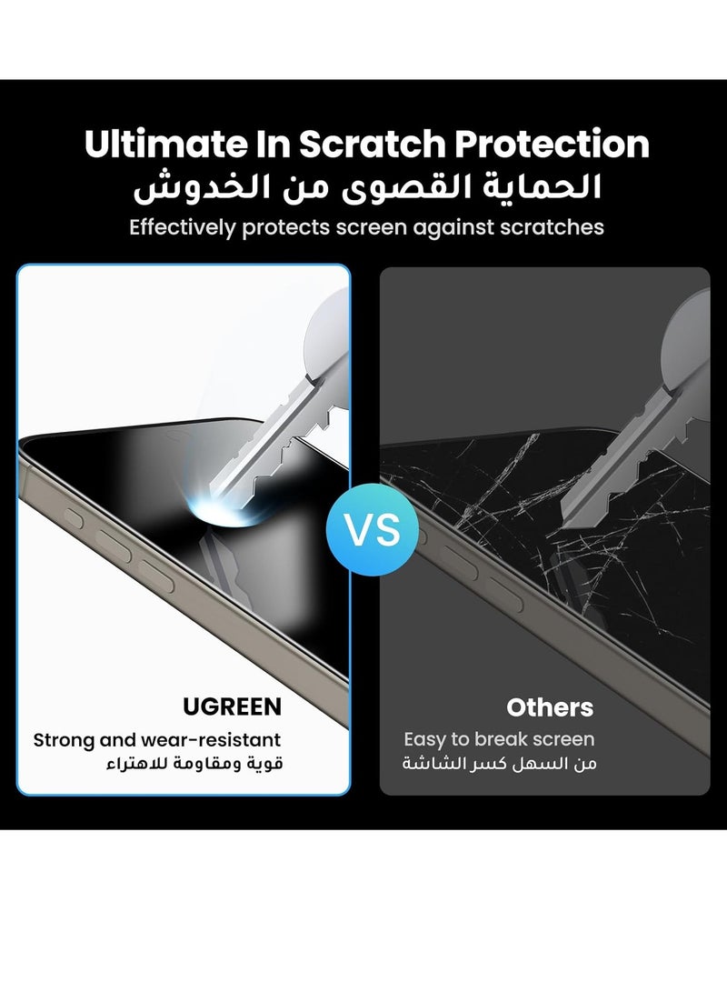 ELTRAZONE iPhone 15 Pro Max Privacy Screen Protector [Easy Installation with Alignment Frame] [Anti-Drop and Anti-scratch] [Case Friendly] 28°Anti-Spy Anti-Fingerprint, iPhone 15 Pro Max Protector - Image 5