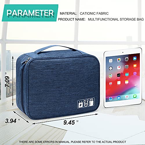 YOUBDM Electronics Organizer Travel Cable Organizer Bag Waterproof Portable Digital Storage Bag Electronic Accessories Case Cable Charger Organizer Case - Image 2