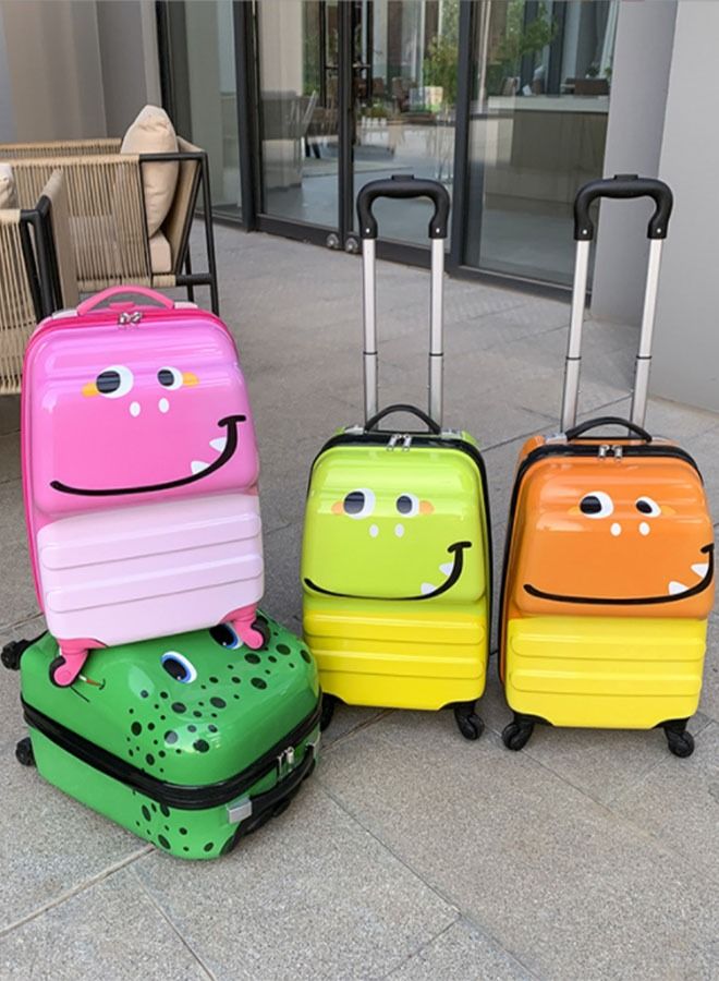 Travel Kid's Luggage 18inch Carry on Hard Side Upright Cartoon Wheeled Suitcases - Image 5