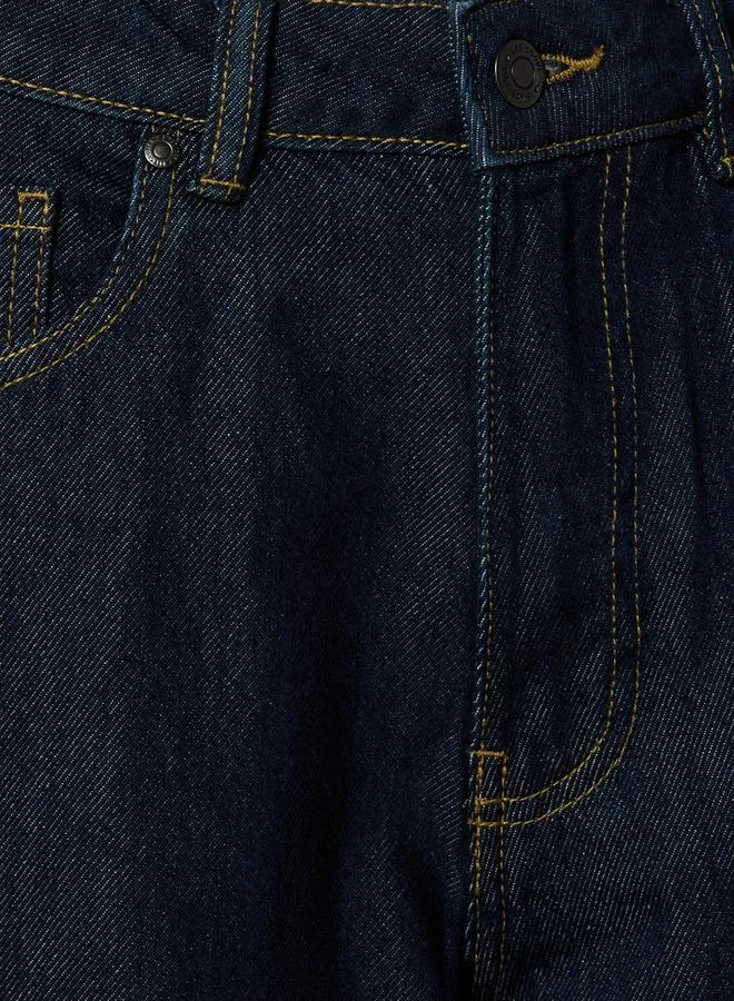 لي كوبر Lee Cooper Wide Leg Flexi Waist Jeans