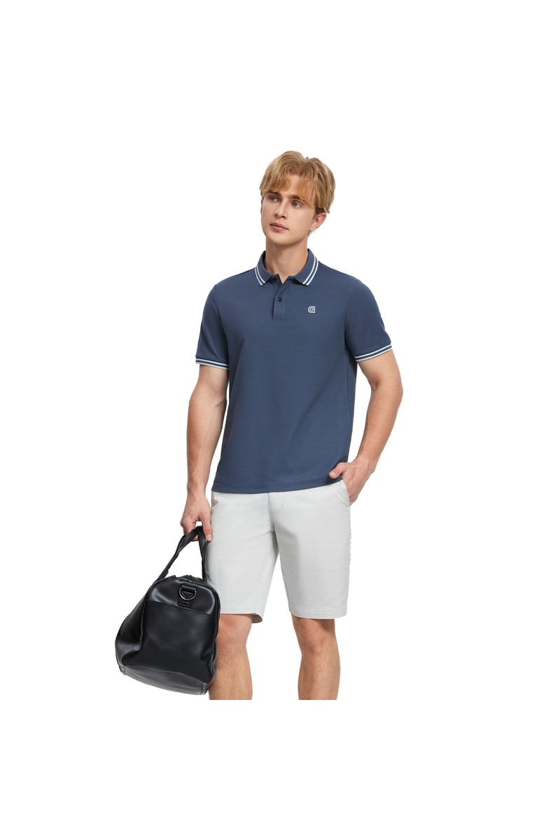 جيوردانو قميص بولو رجالي أزرق بيكيه - Image 1