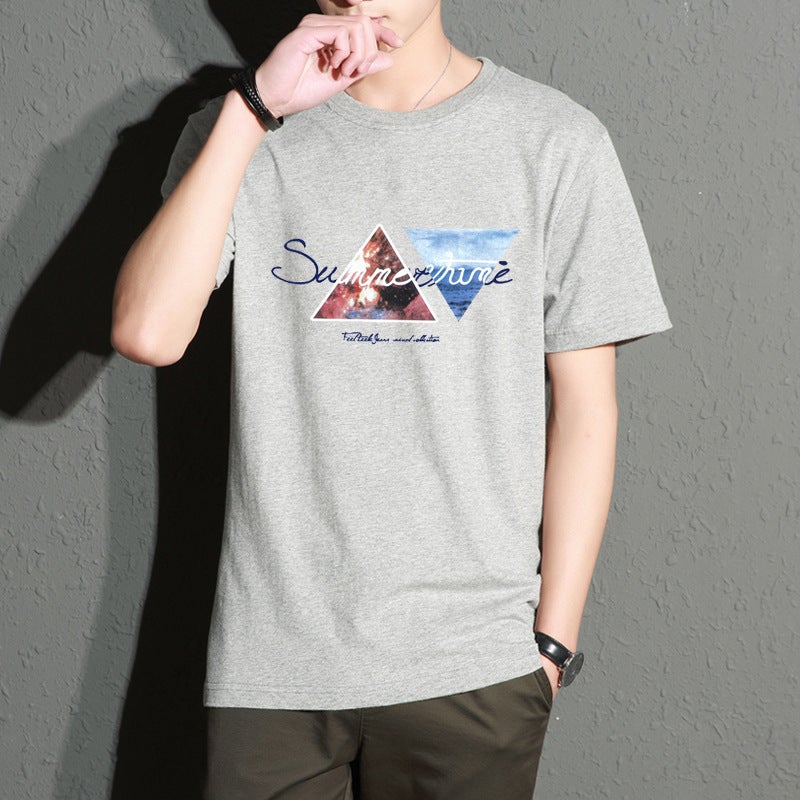 Men's T-shirt 2024 summer new Korean slim men's wholesale foreign trade supply fashion printed top - Image 5
