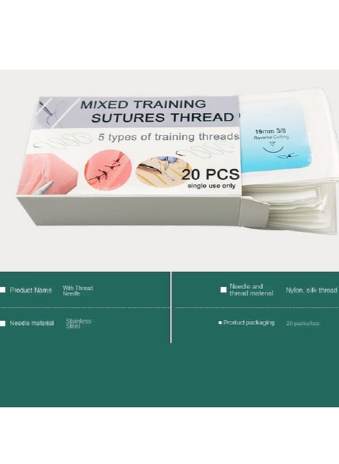 Laboratory Skin Suture Nylon Thread And Needle Mix And Match