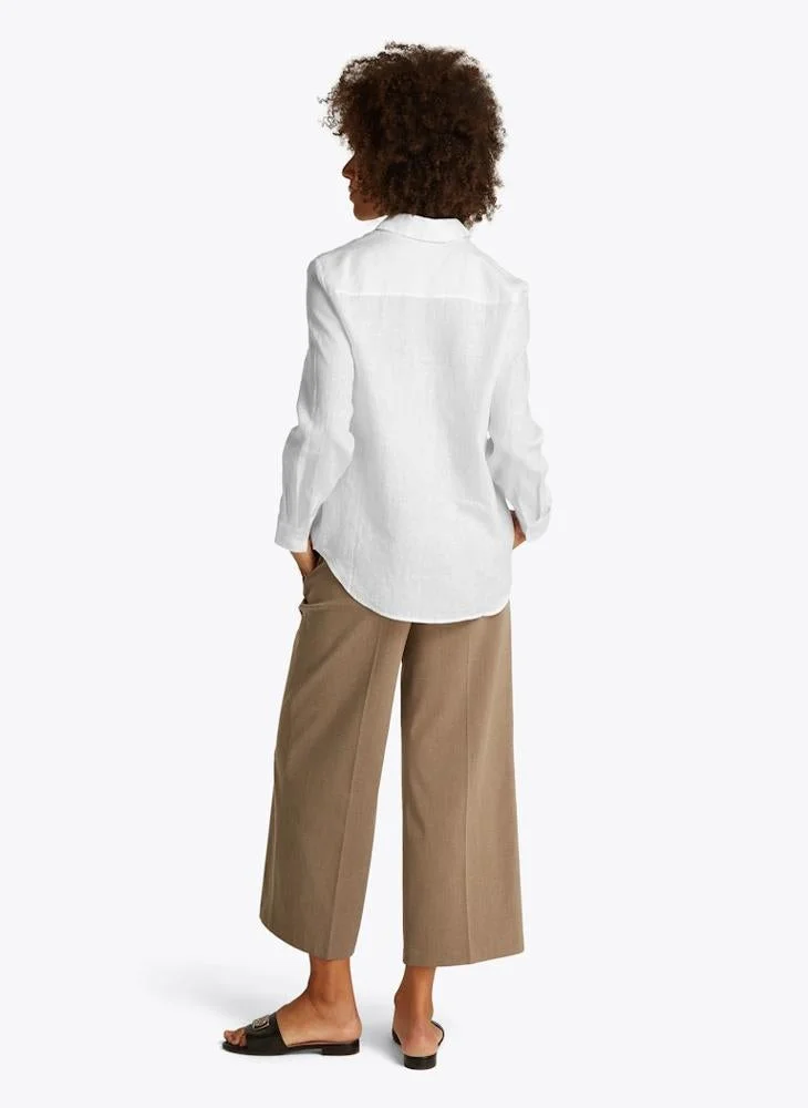 TOMMY HILFIGER  Essential Linen Relaxed Fit Shirt for Women | Best Price UAE