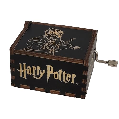 TheLaser'sEdge, Harry Potter Mini Music Box with Hedwig's Theme song, Gifts for Women, Birthday, Christmas (Black) - Image 2