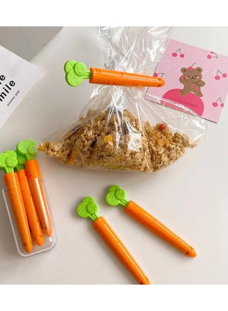 عدد 10 قطع مشابك لغلق الاكياس والمحافظة على الطعام على شكل جزره - Image 1