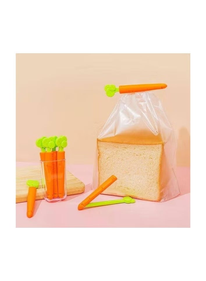 عدد 10 قطع مشابك لغلق الاكياس والمحافظة على الطعام على شكل جزره - Image 3