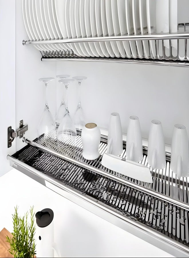OPENFIRST Stainless Steel (900 MM) with SS Drainer Tray Sheet for Modular Kitchen Cabinets, Set of 3 Pcs (900 MM) - Image 1