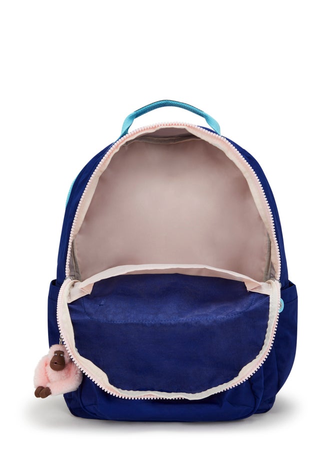 kipling Seoul College Large Female Backpack With Separate Laptop Compartment - Solar Navy C - Image 3
