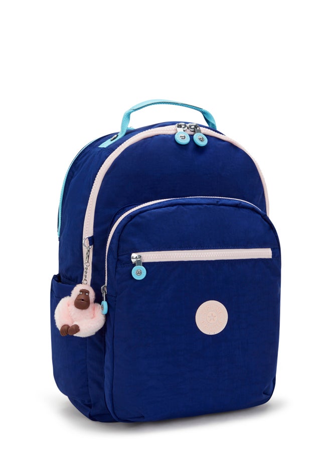 kipling Seoul College Large Female Backpack With Separate Laptop Compartment - Solar Navy C - Image 4