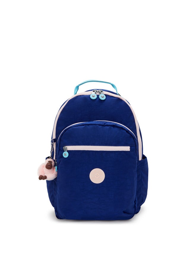 kipling Seoul College Solar Navy C Large Backpack  - Image 1