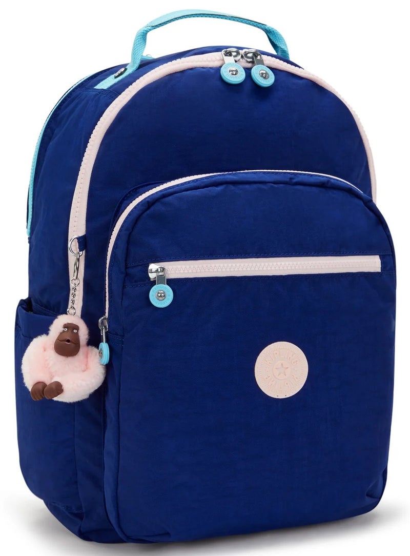 كيبلينغ حقيبة ظهر نسائية كبيرة من سول كوليدج مع جيب منفصل للابتوب - سولار نيفي - Image 4