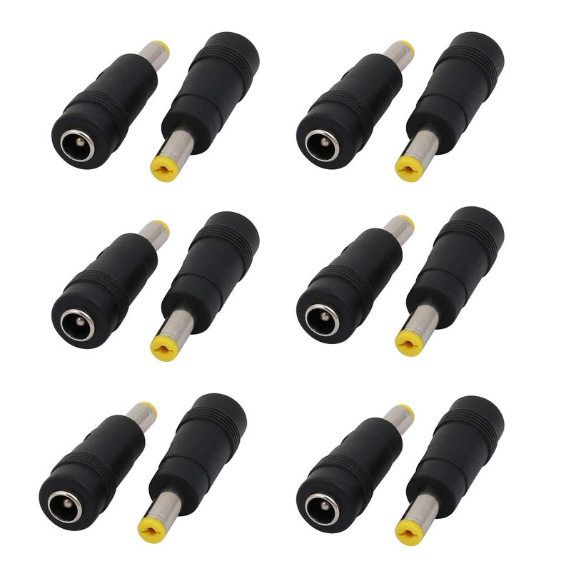 XMHF DC Power Converter Plug, 5.5mm x 1.7mm Male Connector to 5.5mm x 2.1mm Female Jack Adapter 12pcs - Image 5