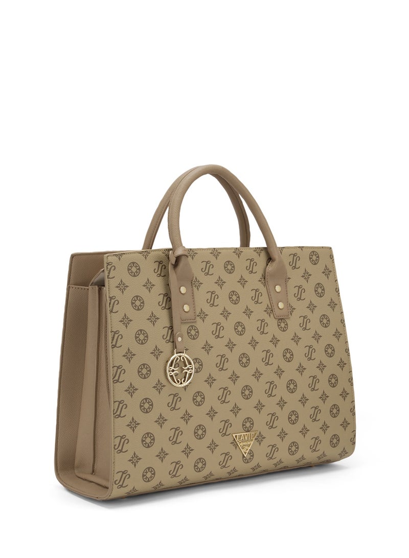 Lavie Signature Brooklyn Woman's Satchel(TAUPE) - Image 4